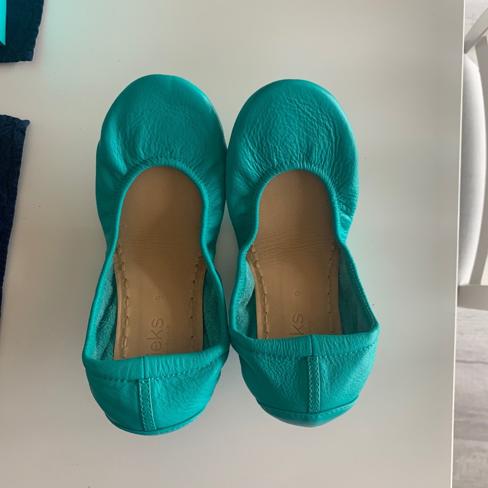 BRAND NEW limited edition Tieks Blue size 9